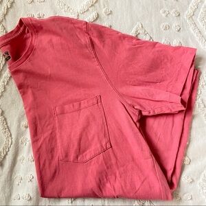 Salmon pocketed Foundry tee